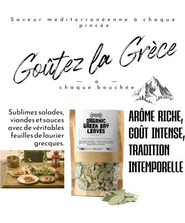 APSOGO Feuilles de Laurier Grecques Bio 75g - Laurus nobilis Enti res et S ch es - Saveur Intense - Sachet cologique - Non Irradi es Sans OGM - Buy Online on GoSupps.com