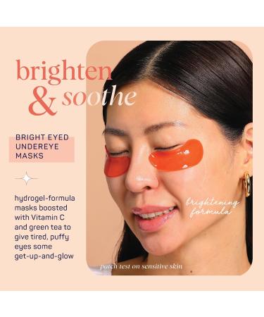 SpaLife Beauty Bright Eyed Hydrogel Eye Masks 24 Pairs for Dark Circles Puffiness & Dullness with Vitamin E & Green Tea 2-in-1 Skincare Solution - Buy Online on GoSupps.com