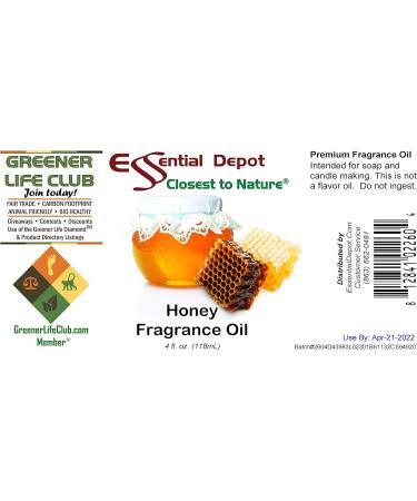 Buy Honey Fragrance Oil 4 oz - Premium Amber Glass Bottle - Safety Sealed & Cone Lined Cap - International Shipping - Buy Online on GoSupps.com