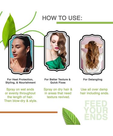 Yarok Natural Leave in Hair Conditioner Spray 8oz - Heat Protectant & Detangler for Dry Hair - Moisturizer with Apricot, Primrose, Grapeseed, Jojoba & Olive Oil - Styling & Nourishment - Buy Online on GoSupps.com