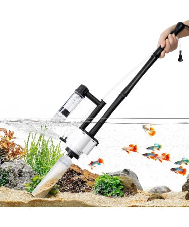 AQQA Fish Tank Cleaner 8-in-1 Electric Aquarium Gravel Vacuum Clean Sewage+Wash Gravel Sand+Suction Stool+Filter+Water Changer+Water+Water Circulation+Dissolved Oxygen for Turtle Fish Tank 30W/480GPH - Buy Online on GoSupps.com