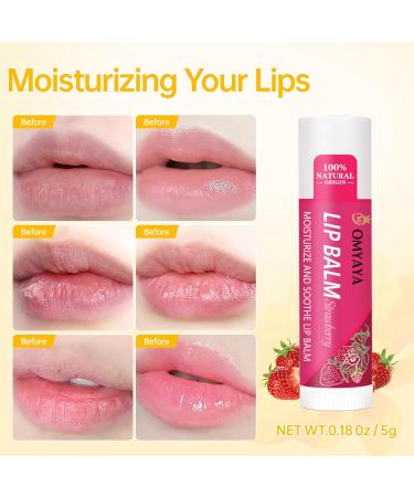 FONTOEN 24 Pieces Fruity Lip Balm Set 12 Flavors Moisturized and NonSticky for Very Dry Lips Lip Care Set for Men GirlsWomenBoys Honey Strawberry etc - Buy Online on GoSupps.com