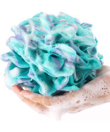 BTYMS Loofah Sponge Set of 4 - Exfoliating Shower Poufs for Body Wash & Bath Scrubbing | 60 Gram Bath Scrunchies - Buy Online on GoSupps.com