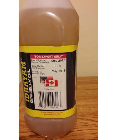Idhayam Gingelly/Sesame Oil 1 Litre - Pure and Authentic Cooking Oil - Buy Online on GoSupps.com