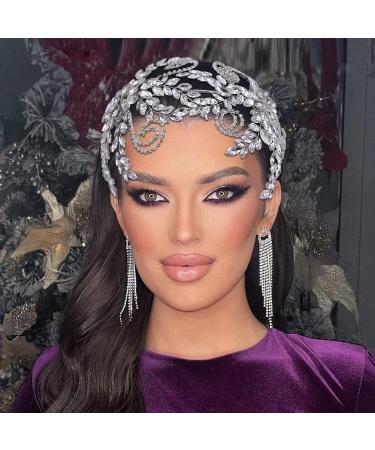 MOPMAP Bridal Rhinestone Headpiece - Silver Wedding Hair Accessories for Brides - Buy Online on GoSupps.com