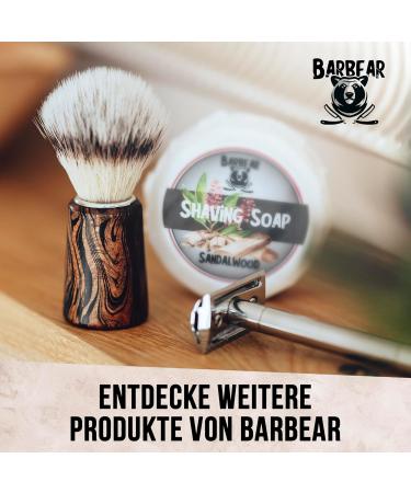 Barbear Shaving Soap Gift Box | Jumbo Size Bergamot Sandalwood & Ocean Soaps | Handmade with Power Formula for Luxurious Shaving Foam - Buy Online on GoSupps.com