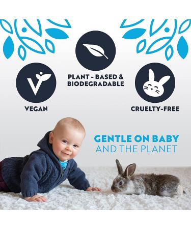 HEROLIFE Large Flushable Baby Wipes | Plant-Based, Biodegradable & Hypoallergenic | 99% Water & Plant-Derived | Eco-Friendly & Septic Safe | 40% Larger Size - Buy Online on GoSupps.com