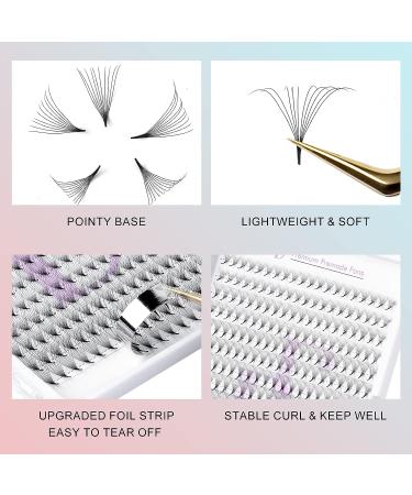 Lash Extensions 320 Fans 10D-0.07D Handmade Volume Premade Fans Eyelash Extensions - MIX9-16mm - Buy Online on GoSupps.com