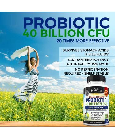 BioSchwartz Probiotic 20 Billion CFU - 60 Capsules for Digestive Health - Buy Online on GoSupps.com