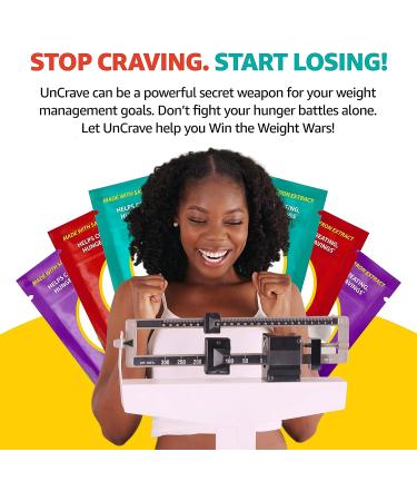 UnCrave Anti-Hunger Gum with Satiereal Saffron Extract - Control Cravings for Healthy Weight Management - Rich Cinnamon Flavor - 4 Boxes, 7 Packs Each - Buy Online on GoSupps.com