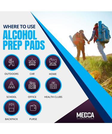 500 Count Alcohol Wipes - Individually Wrapped 70% Isopropyl Swab Pads, 2-Ply Cotton - Pack of 1 - Buy Online on GoSupps.com