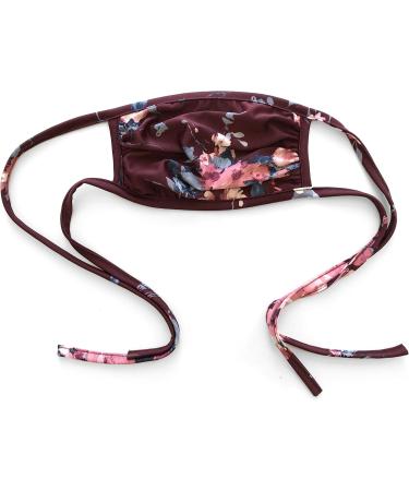 Buy Star Vixen Washable Fashion Face Mask - One Size Burgundy/Floral | International Shipping Available - Buy Online on GoSupps.com