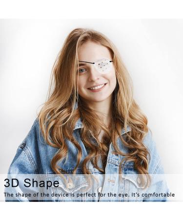 Plastic Eye Shield Set for Post-Surgery Protection - 2 Pcs Eye Patch with Tape and Elastic Rope - Clear - Buy Online on GoSupps.com