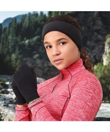 TrailHeads Women's Touchscreen Running Gloves - Power Winter Accessories (Solid Black, Small) - Buy Online on GoSupps.com