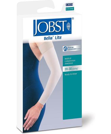 Jobst Bella Lite 20-30 mmHg Compression Arm Sleeve with Silicone - Beige (Medium Regular) - Buy Online on GoSupps.com
