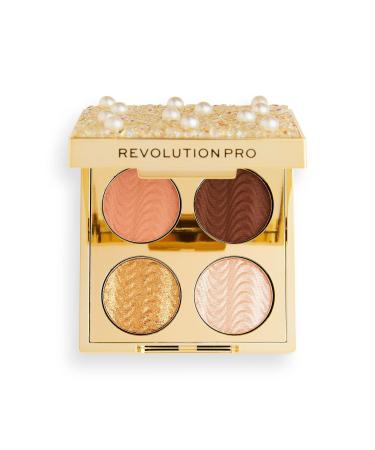 Revolution Pro Ultimate Eye Quad Eyeshadow Palette Diamonds and Pearls 4 Shades 3.2g