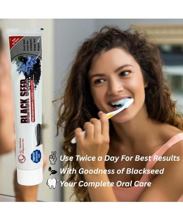 Natural Black Seed Toothpaste (5-Pack) Fluoride-Free & Paraben-Free Herbal Toothpaste for Sensitive Teeth with Lemongrass Orange Peel & Green Tea Fresh Breath & Oral Care - Buy Online on GoSupps.com