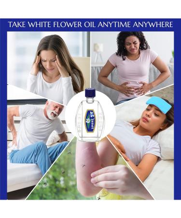White Flower External Analgesic Balm Oil - 10ml | Authentic US Import | Fast International Shipping - Buy Online on GoSupps.com