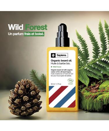  Sapiens Sapiens Organic Beard Care Duo for Men - Made in France - Beard Oil and Balm 110ml - Castor Oil Care - Buy Online on GoSupps.com