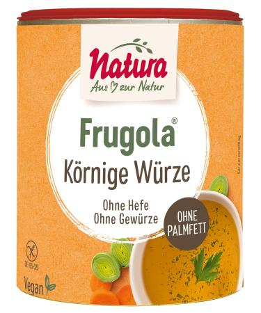 Frugola granular spice - 100% natural vegan gluten -free - without yeast spices flavor enhancers sugar & palm fat - soup wort vegetable broth 500 g
