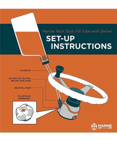Marine Tech Tools Hydraulic Steering Filler Kit with Swivel - Fits Seastar Hydraulic Helms - For Outboard, Sterndrive, and Inboard Use - Buy Online on GoSupps.com