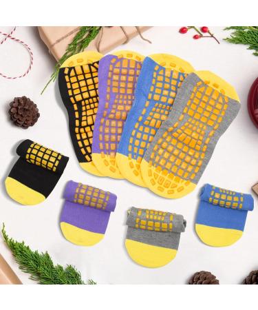 Anlioto Non-Slip Yoga & Pilates Socks for Women - 4 Pairs EU 35-38 Anti-Slip Stopper Socks in Multi-Colored - Buy Online on GoSupps.com