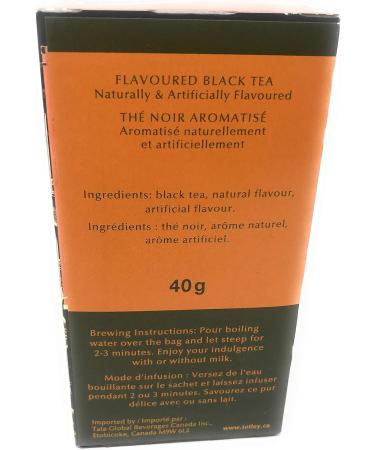 Tetley Indulgence Gingerbread Black Tea - Limited Edition 20 Tea Bags 40 Grams Contains Caffeine - Buy Online on GoSupps.com