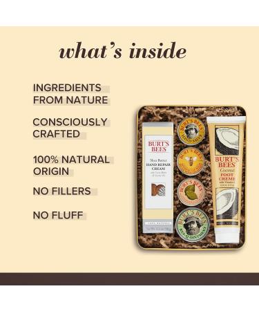 Burt's Bees Easter Basket Stuffers Classics Gifts Set 6 Products in Giftable Tin Cuticle Cream & Easter Basket Stuffers Hand Repair Gifts Set 3 Hand Creams plus Gloves - Buy Online on GoSupps.com