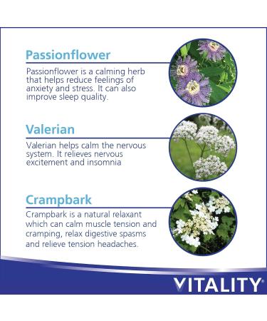 VITALITY Relax+ All Herbal Supplement - 60 Tablets 60 count (Pack of 1) - Buy Online on GoSupps.com