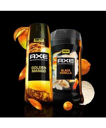 AXE Fine Fragrance Collection Premium Deodorant Body Spray for Men Golden Mango 3 Count With 72H Odor Protection and Freshness Infused with Mango Mandarin and Vetiver Essential Oils 4 oz Mango 4 Ounce (Pack of 3) - Buy Online on GoSupps.com