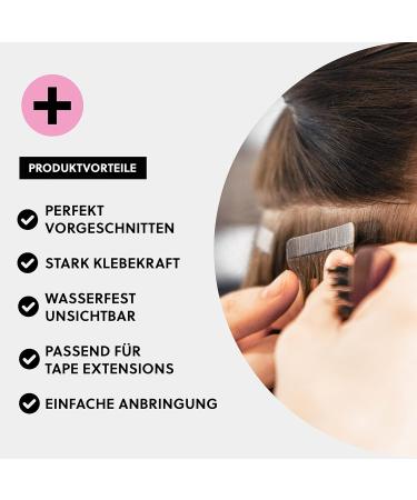 LongTime Hair Replacement Tapes for Tape Hair Extensions - 60 Double-Sided Adhesive Strips (4x0.8 cm) | Strong Adhesive Power - Buy Online on GoSupps.com