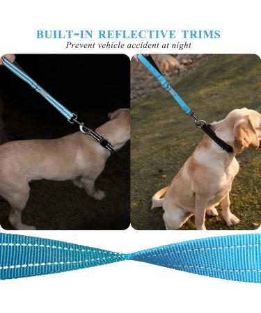 Vivaglory Short Dog Leash - Traffic Training Leash for Medium & Large Dogs | 46cm Sea Blue - Buy Online on GoSupps.com