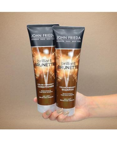 John Frieda Brilliant Brunette Deepening Shampoo 250ml | Enhance Brown Hair Color | International Shipping - Buy Online on GoSupps.com