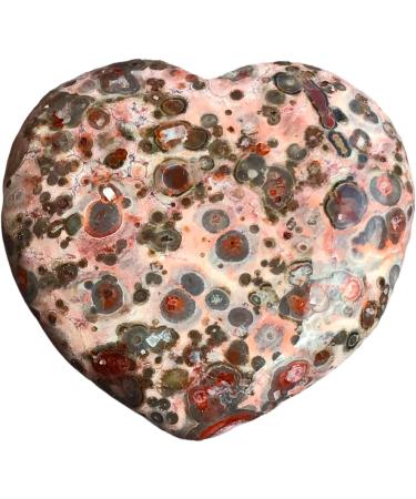 Steinfixx Large Gem Heart | Healing Stone | Chakra Stone | Massage Stone | Perfect Gift - Leopard Jaspis - Buy Online on GoSupps.com