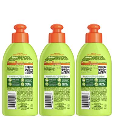 Garnier Fructis Anti-Humidity Smoothing Milk 5.2oz 3-Pack for Frizzy Hair - Sleek Results - Buy Online on GoSupps.com