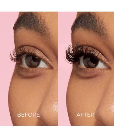 KISS imPRESS False Eyelashes - Airy Wispy Lash Clusters 12mm-14mm 12 Pre-Bonded Falsies Contact Lens Friendly Easy Application & Reusable Strip Lashes - Buy Online on GoSupps.com