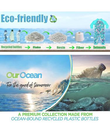 weVSwe Baby Toddler Boy Swimsuit UPF 50+ Sun Protection Rash Guard Swimwear | Green Fish Scales | 0-3 Years and 3 Years - Buy Online on GoSupps.com