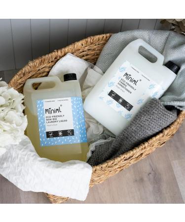 Miniml Eco Fabric Softener & Conditioner 5L Refill - Fresh Linen Scent - Vegan & Cruelty-Free - 250 Washes - Sensitive Skin Friendly - Buy Online on GoSupps.com