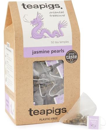 Teapigs Jasmine Pearls Tea Bags Made With Whole Leaves(1 Pack of 50 Tea Bags) & Teapigs Lemon and Ginger Tea Bags Made With Whole Leaves (1 Pack of 50 Tea Bags) + Ginger Tea Bags 50 Count (Pack of 1) - Buy Online on GoSupps.com