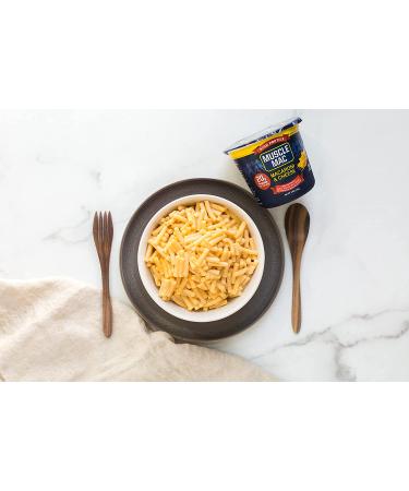Muscle Mac Microwavable Mega Cups | 20g Protein/Serving | Real Cheese | Non-GMO (12 Cups) - Buy Online on GoSupps.com