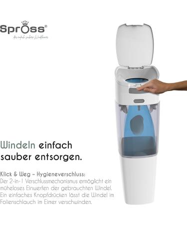 Spross Refill Cassettes for Diaper Pail - 12 Pack | Odor Protection & International Shipping - Buy Online on GoSupps.com