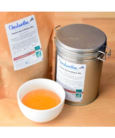  Chabioth Chabioth - Organic Ayurvedic Chai Masala Herbal Tea 200g - with Indian spices - blended and packaged in France - biodegradable sachet - Buy Online on GoSupps.com