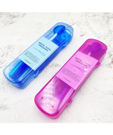 HRASY Portable Orthodontic Oral Care Kit for Braces - Interdental Brush, Dental Wax, Floss & Toothbrush Cleaning Set (Blue) - Buy Online on GoSupps.com