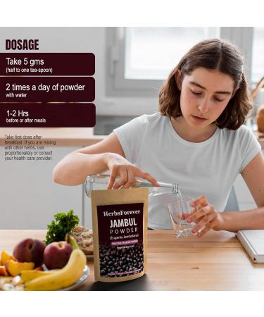 Herbsforever Jambul Java Plum(Eugenia Jambolana) Syzygium Cumini Seasonal Flavonoids Rich Fruit Pulb & Seeds Powder-Support Digestion & Blood Sugar| Non GMO| Ultra Clean|Steam Dried Extract| 230 GM - Buy Online on GoSupps.com