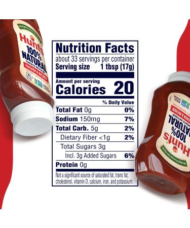 Hunts All Natural Tomato Ketchup 20oz (Pack of 12) - Buy Online Now - Buy Online on GoSupps.com