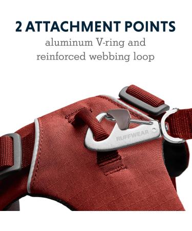 Shop Luffwear Front Range Dog Harness - Reflective Padded Anti-Choke Red Clay L/XL - Perfect for Active Dogs! - Buy Online on GoSupps.com