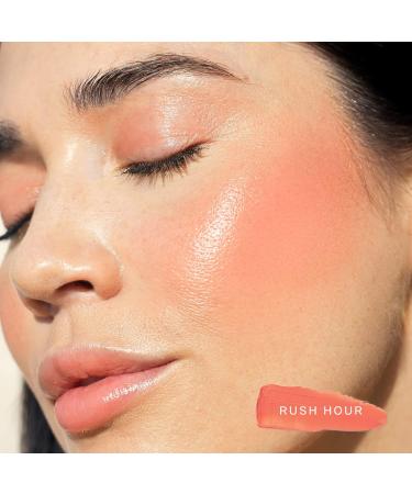 BeachPlease Tinted Balm RUSH HOUR in Sun-Kissed Peach | Dewy Finish | Multi-Purpose Cheek and Lip Cream Blush - Buy Online on GoSupps.com