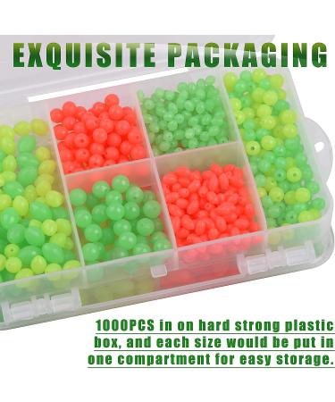 Glow Fishing Beads Assorted Kit - 1000pcs Luminous Soft Plastic Beads for Saltwater Night Fishing - Buy Online on GoSupps.com