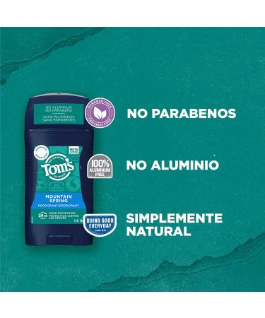 Tom's of Maine Deodorant for Men Mountain Spring 2.8 oz - Buy Online on GoSupps.com