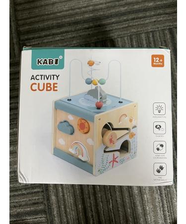 Motor Cube Activity Center: 6-in-1 Wooden Toys for Toddlers | Pearl Labyrinth & Sorting Games - Buy Online on GoSupps.com